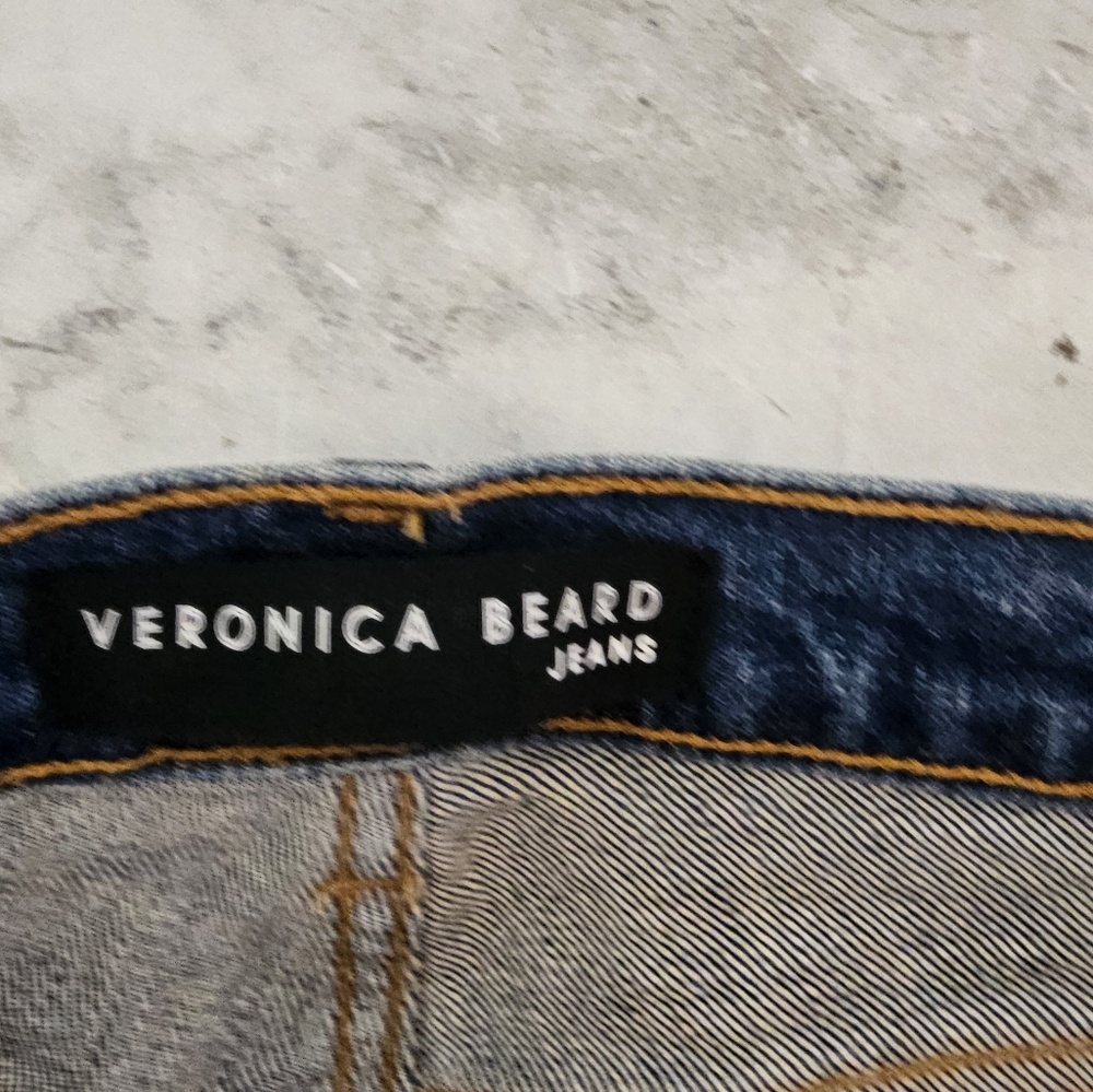 Veronica Beard INES 10.75" Girlfriend Blue Jeans 27 Preowned - Picture 7 of 10